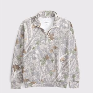 Men's Abercrombie Camouflage Quarter-Zip